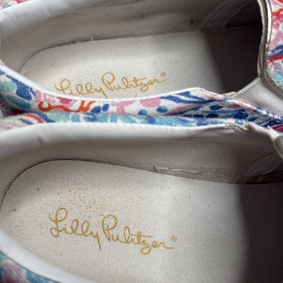 Lilly Pulitzer Treasure Trove Slip-on Julie Sneakers S-284 Sz 7 - Picture 4 of 7